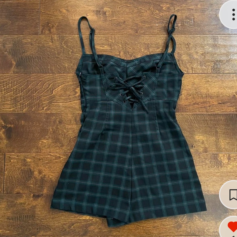 NWT Urban Outfitters Plaid Romper